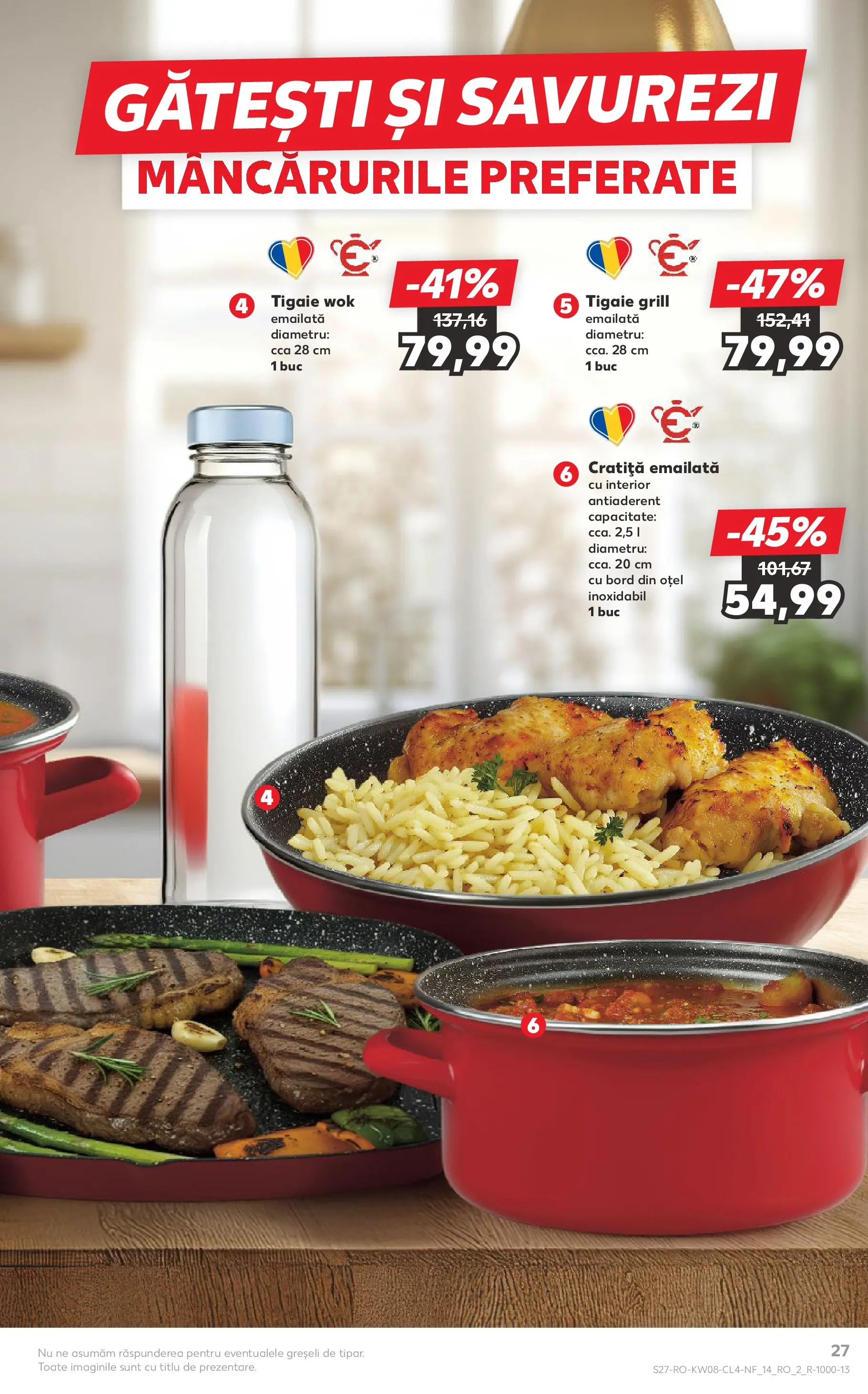 Catalog Kaufland - Domnesti 17.02.2026 - Revista si Oferta | Pagină: 27 | Produse: Tigaie, Cratiță, Grill