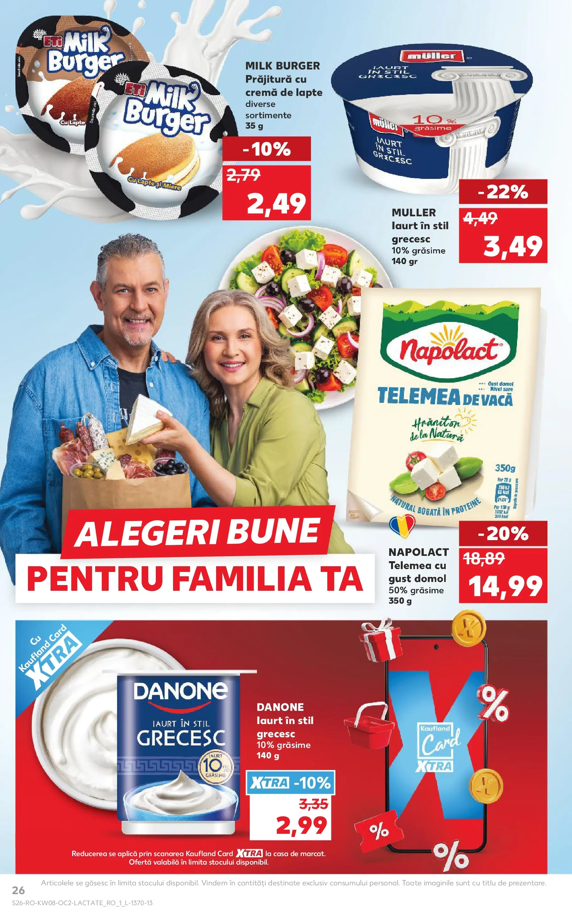 Catalog Kaufland - Slatina 18.02.2026 - Revista si Oferta | Pagină: 26 | Produse: Masaüstü kılıfı, Lapte, Cremă, Sare