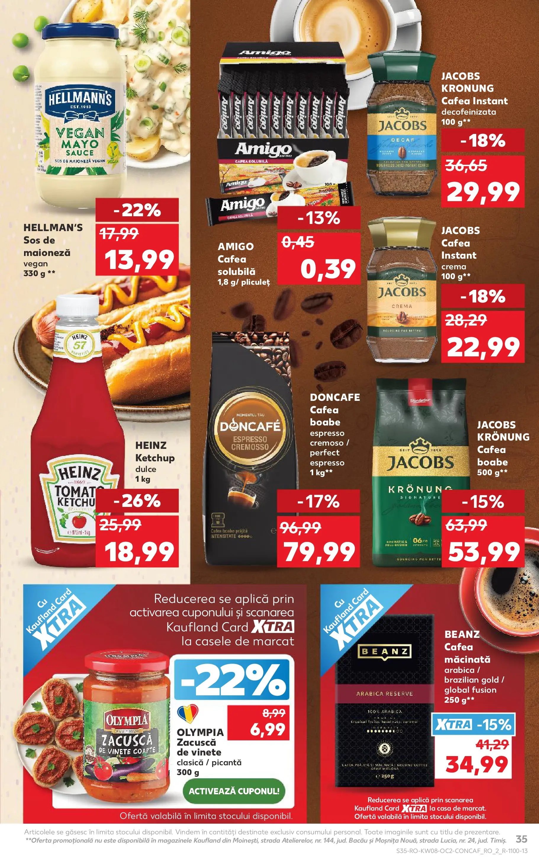 Catalog Kaufland - Zalau 18.02.2026 - Revista si Oferta | Pagină: 35 | Produse: Cremă, Cafea, Ketchup, Maioneză