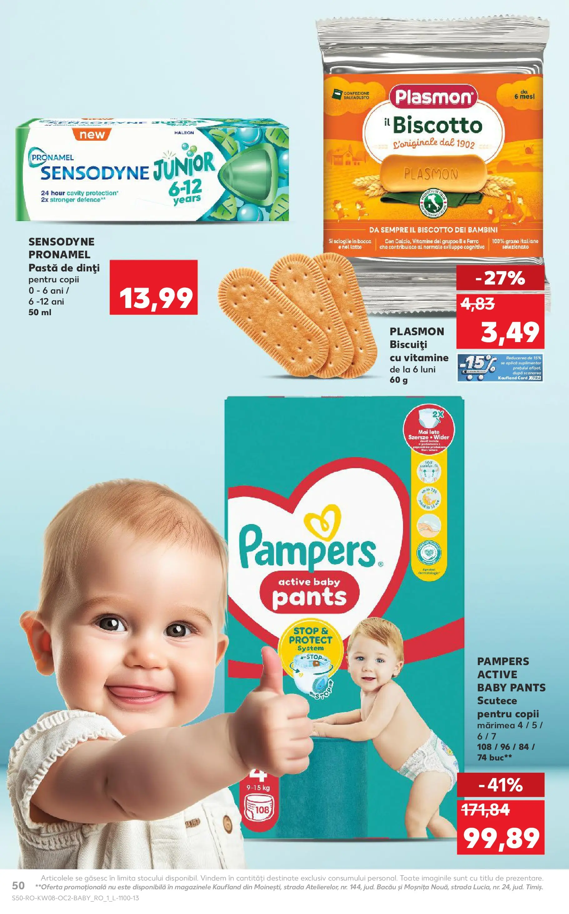 Catalog Kaufland - Ploiești 18.02.2026 - Revista si Oferta | Pagină: 50 | Produse: Pirinç gevreği, Pastă de dinți, Biscuiți, Scutece