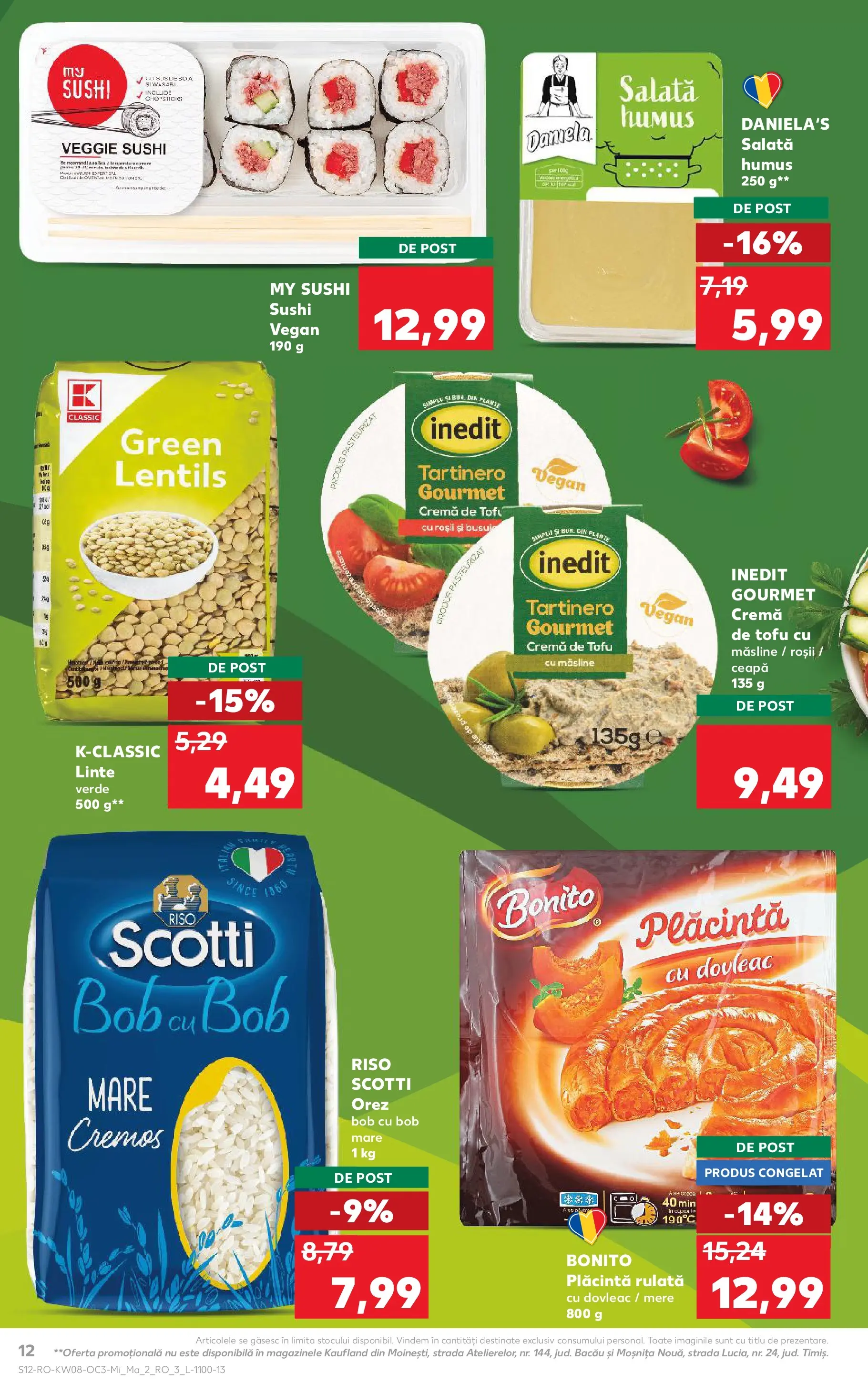 Catalog Kaufland - Ploiești 18.02.2026 - Revista si Oferta | Pagină: 12 | Produse: Sushi, Măsline, Roșii, Ceapă