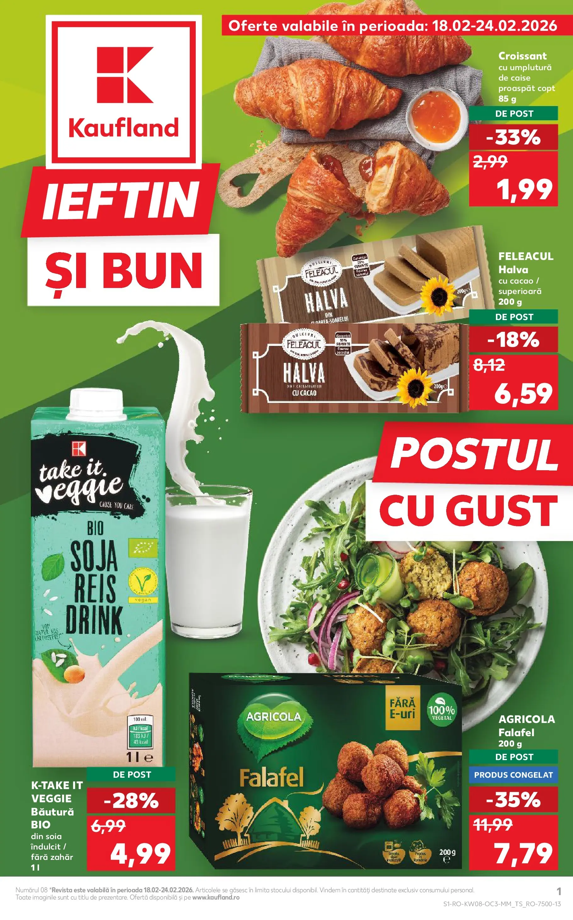Catalog Kaufland - Viseu de Sus 18.02.2026 - Revista si Oferta | Pagină: 1 | Produse: Şerit ödül, Cacao, Ahtapot, Zahăr