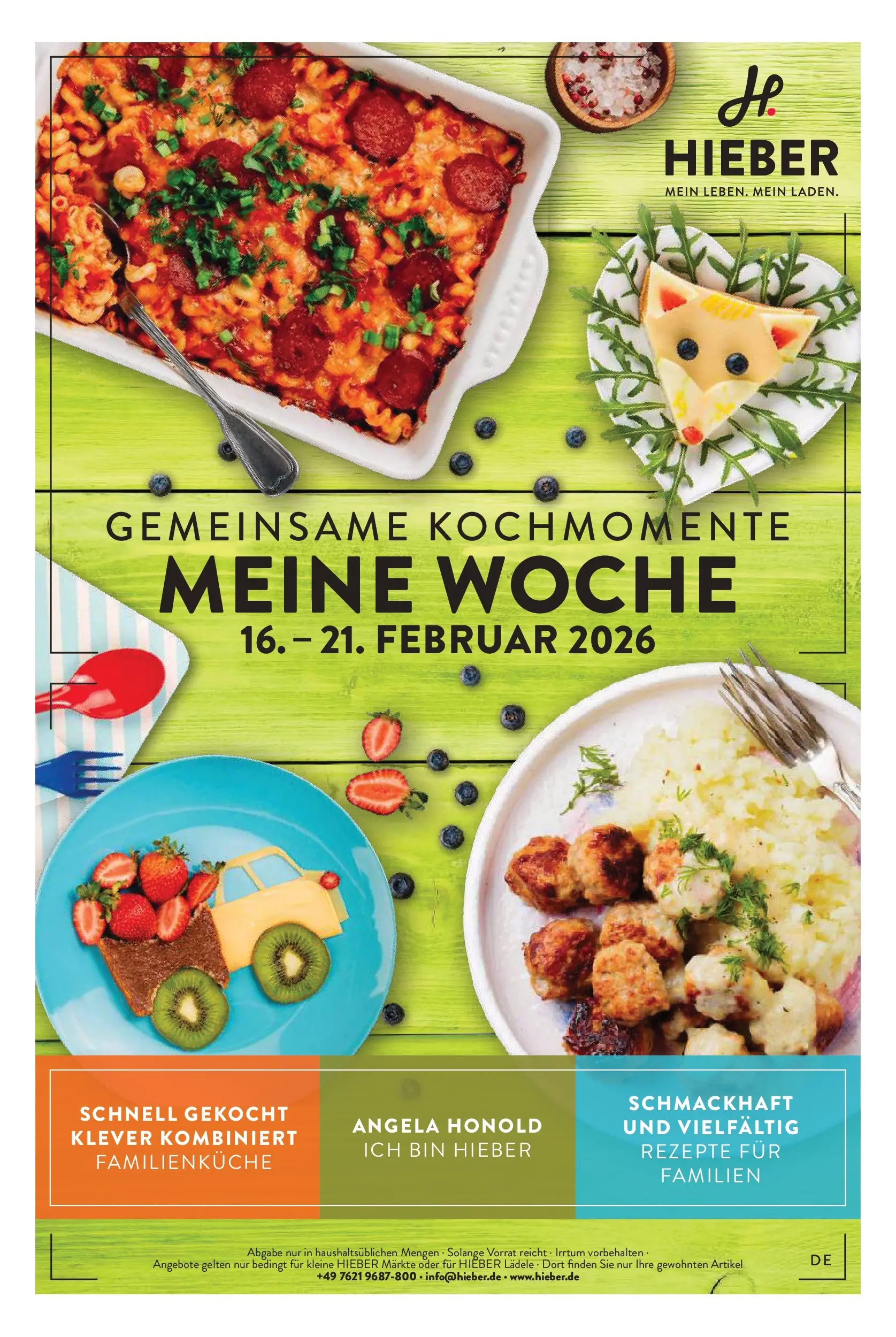Angebote - Hieber's Frischecenter: Meine Woche (ab 15.02.2026) zum Blättern | Seite: 1