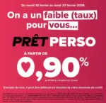 Carrefour Banque et Assurance PR&Ecirc;T PERSO - au 23.02.2026