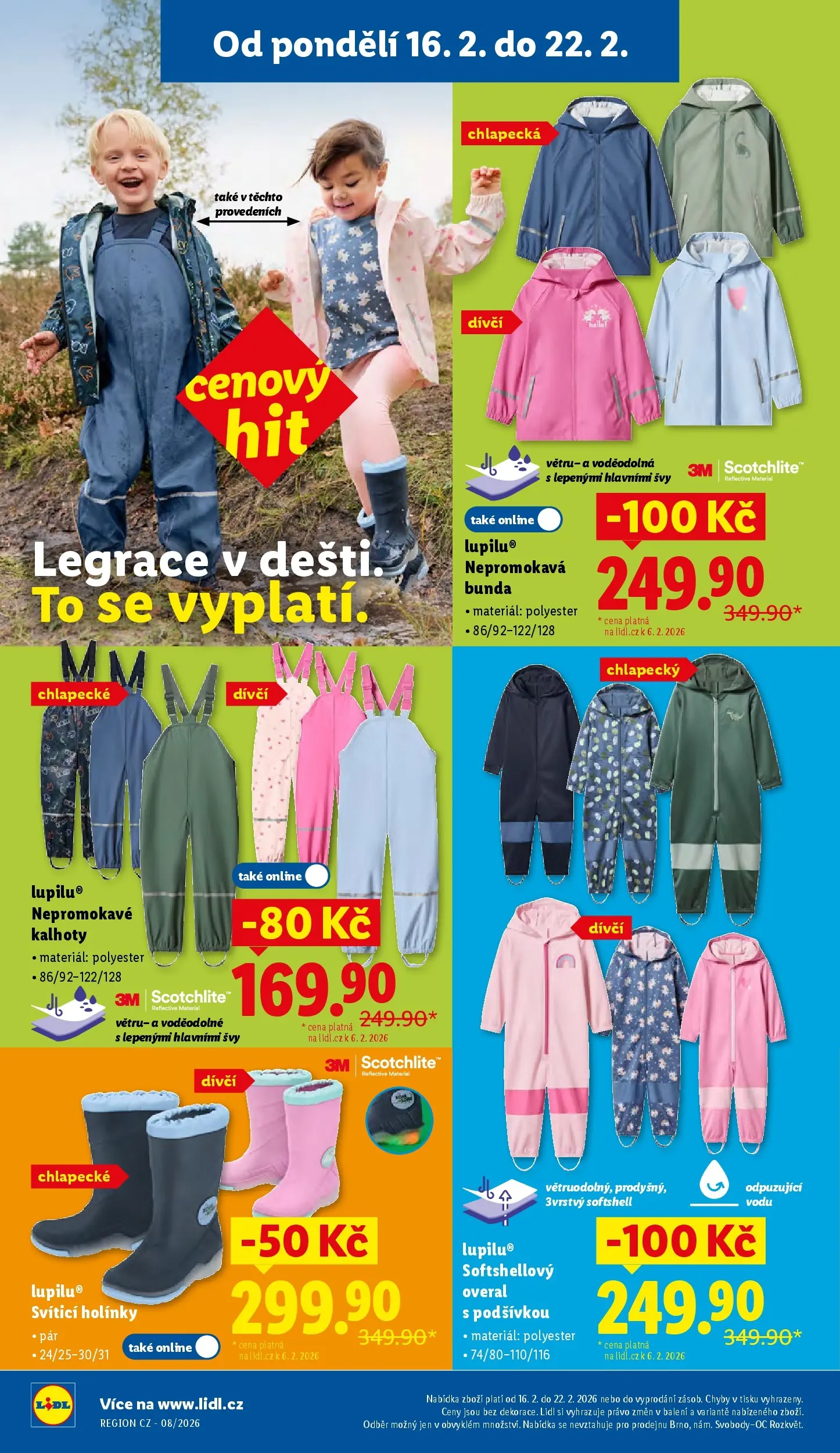 Lidl leták od 15.02.2026 - Nový akční leták | Strana: 38 | Produkty: Bunda, Kalhoty, Nepromokavá bunda, Nepromokavé kalhoty
