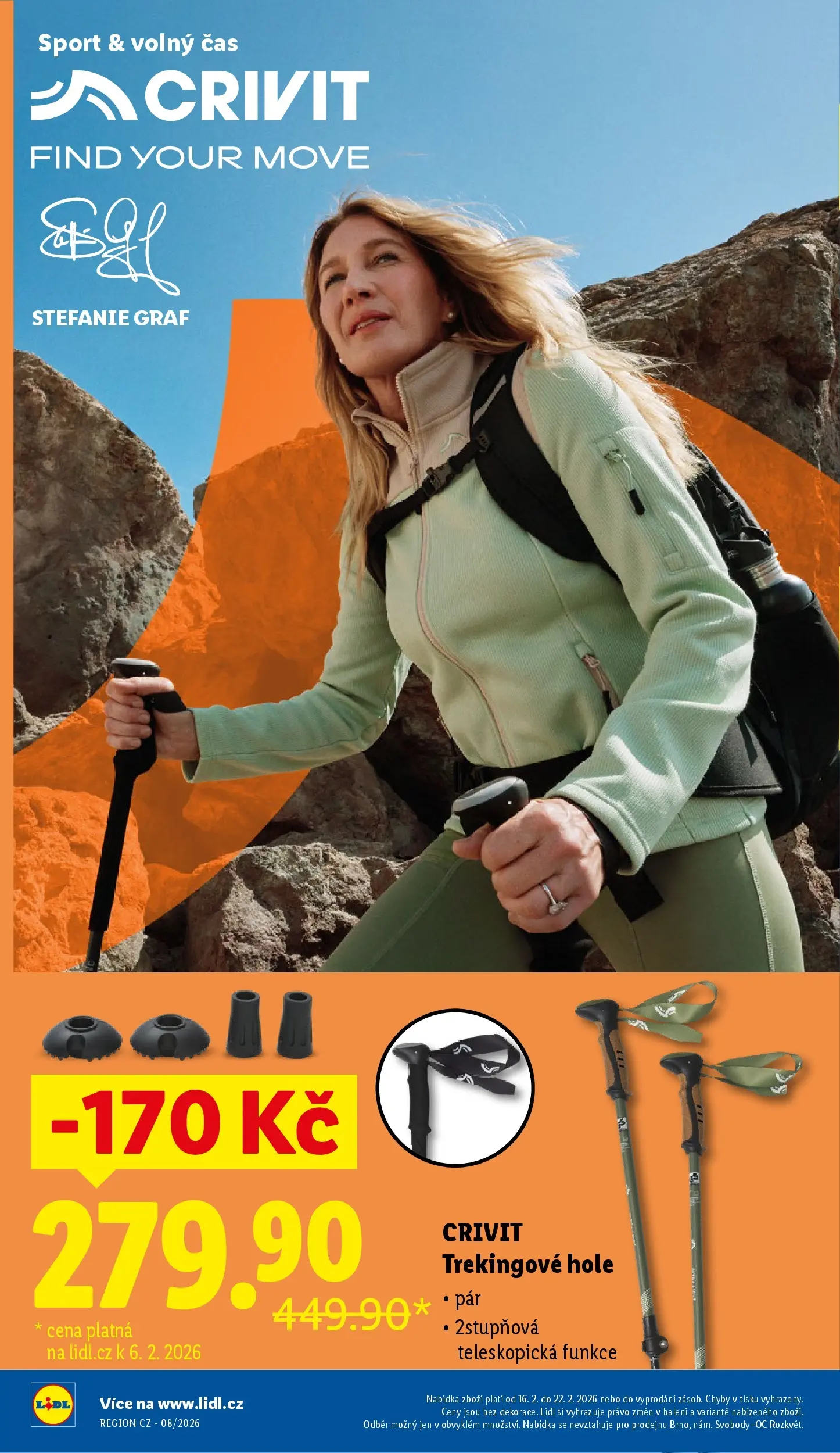 Lidl leták od 15.02.2026 - Nový akční leták | Strana: 6 | Produkty: Trekingové hole