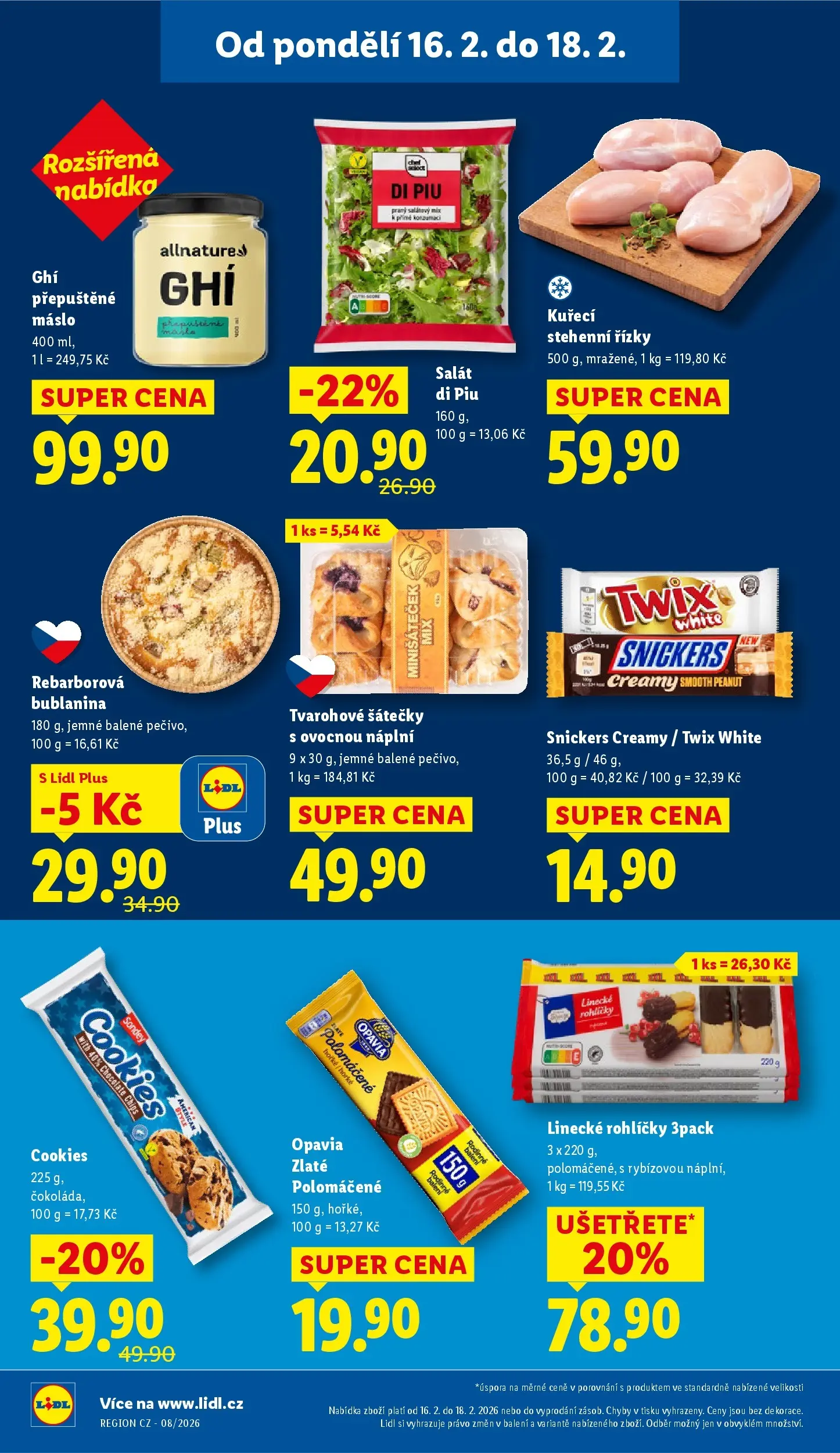Lidl leták od 15.02.2026 - Nový akční leták | Strana: 24 | Produkty: Přepuštěné máslo, Salát, Ghee, Pečivo