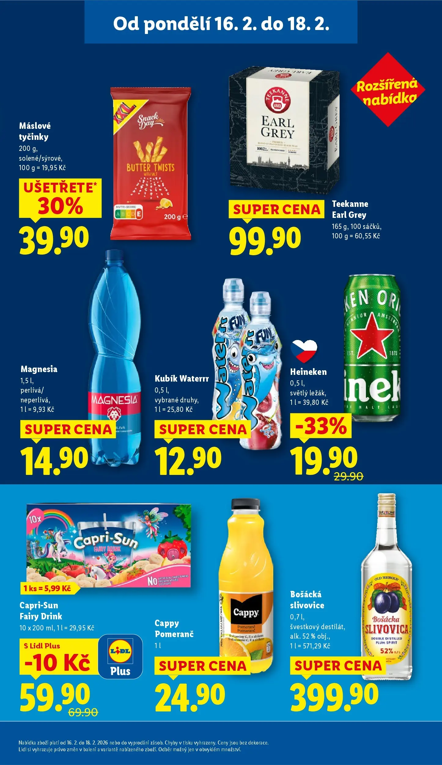 Lidl leták od 15.02.2026 - Nový akční leták | Strana: 25 | Produkty: Tyčinky, Magnesia, Slivovice, Bošácká slivovice