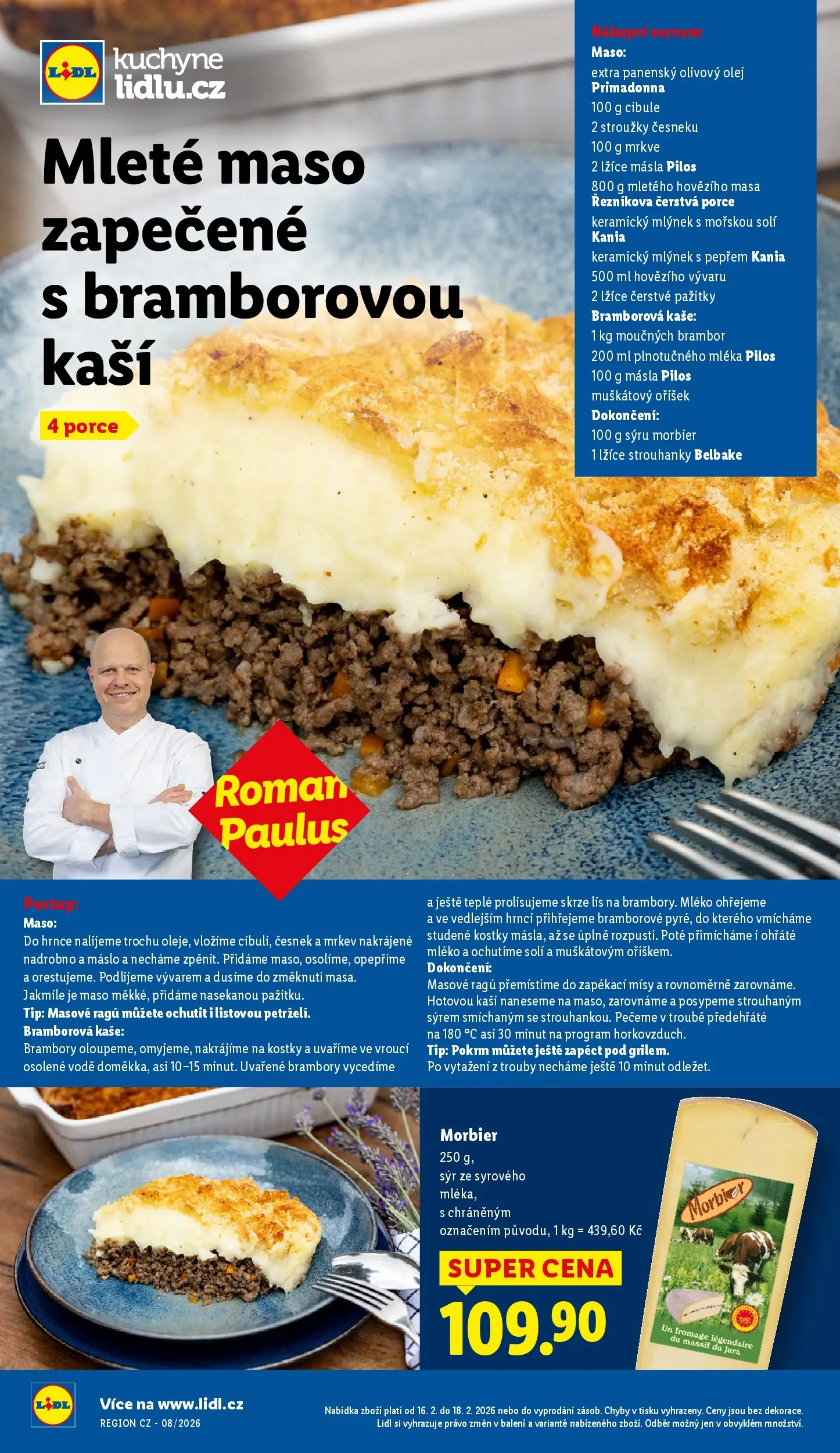 Lidl leták od 15.02.2026 - Nový akční leták | Strana: 31 | Produkty: Olivový olej, Olej, Mleté maso, Maso