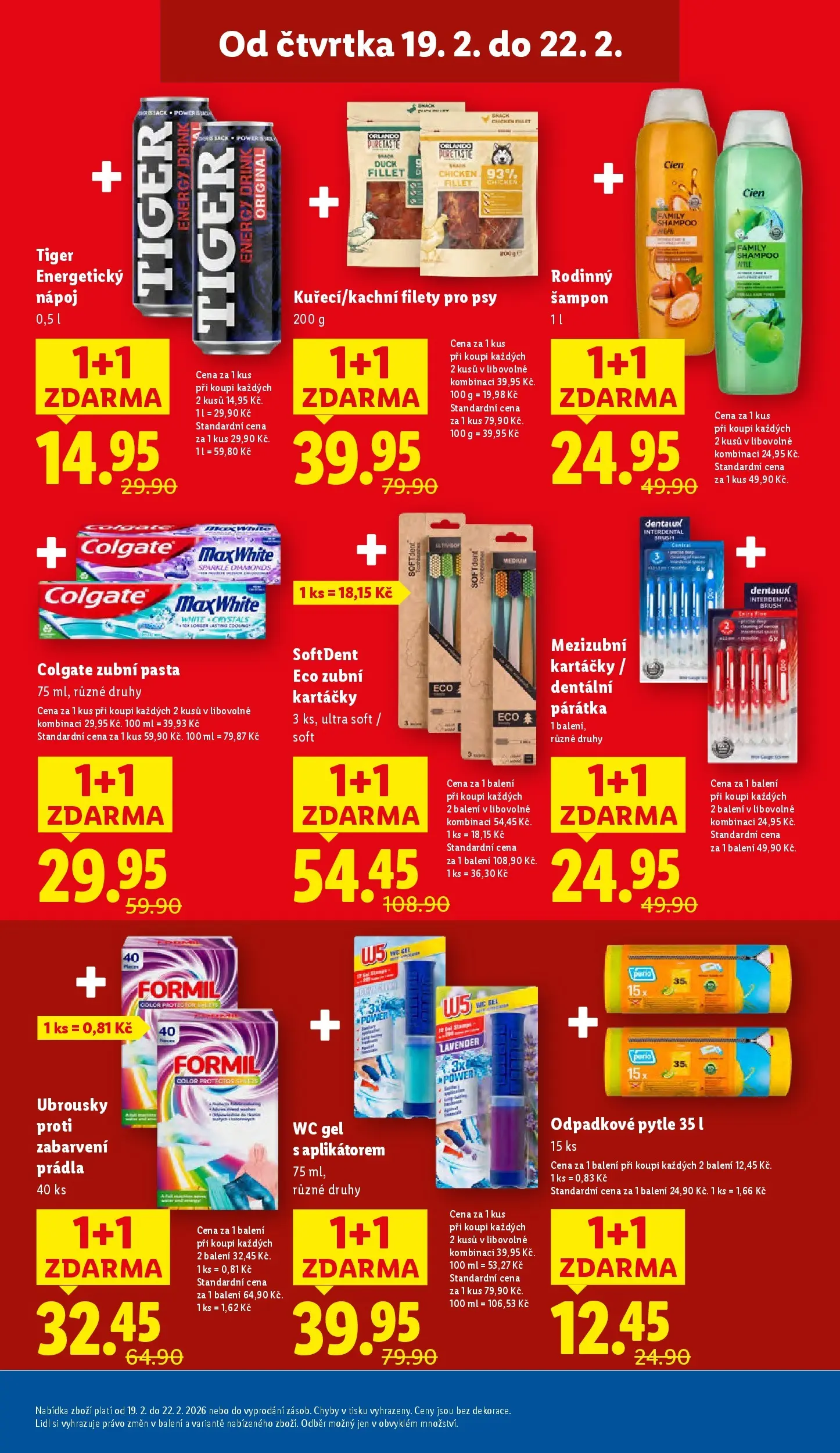 Lidl leták od 18.02.2026 - Nový akční leták | Strana: 13 | Produkty: Energetický nápoj Tiger, Tiger, W5, Energy drink