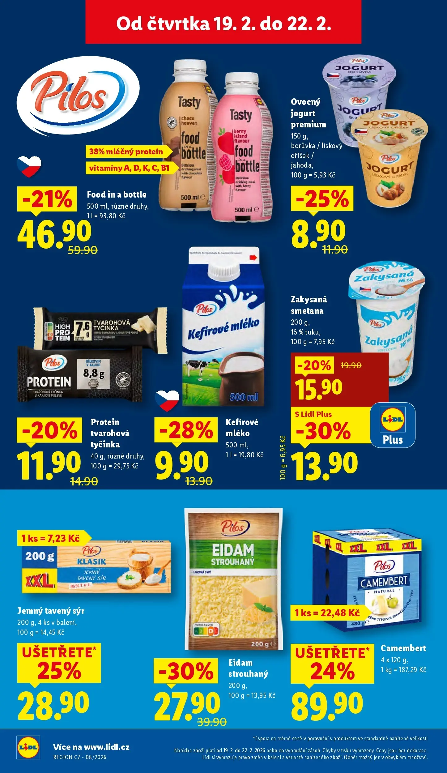 Lidl leták od 18.02.2026 - Nový akční leták | Strana: 14 | Produkty: Mléko, Sýr, Jogurt, Vitamíny