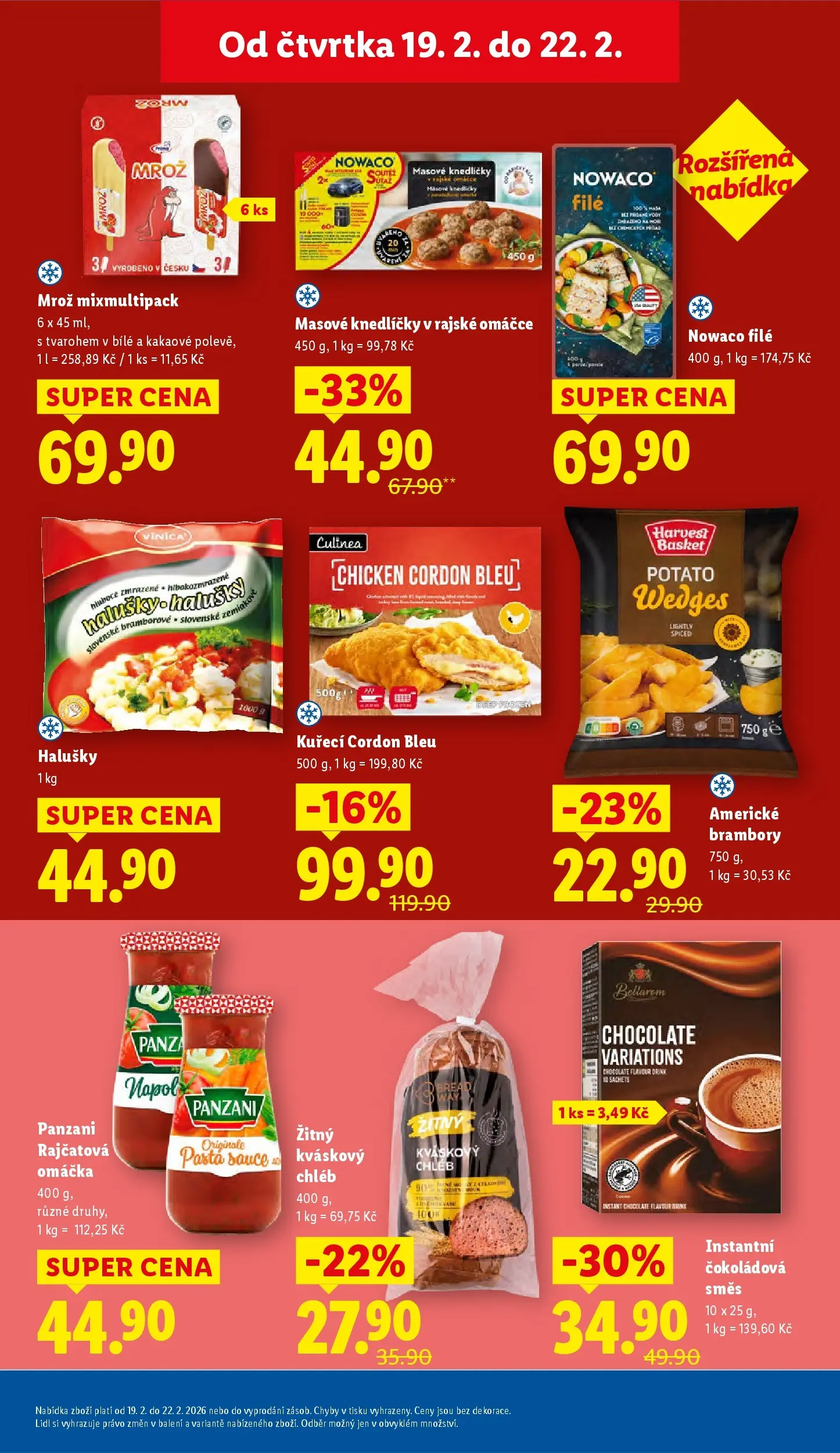 Lidl leták od 18.02.2026 - Nový akční leták | Strana: 17 | Produkty: Chléb, Nowaco file, Bellarom, Halušky