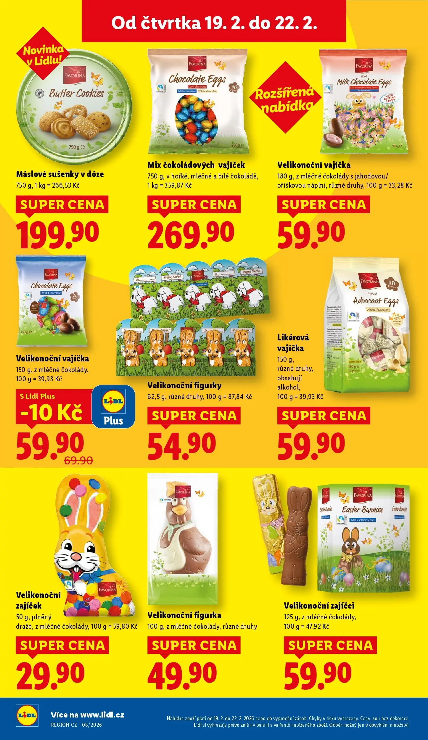 Lidl leták od 18.02.2026 - Nový akční leták | Strana: 22 | Produkty: Vajíčka, Cookies, Figurky, Sušenky