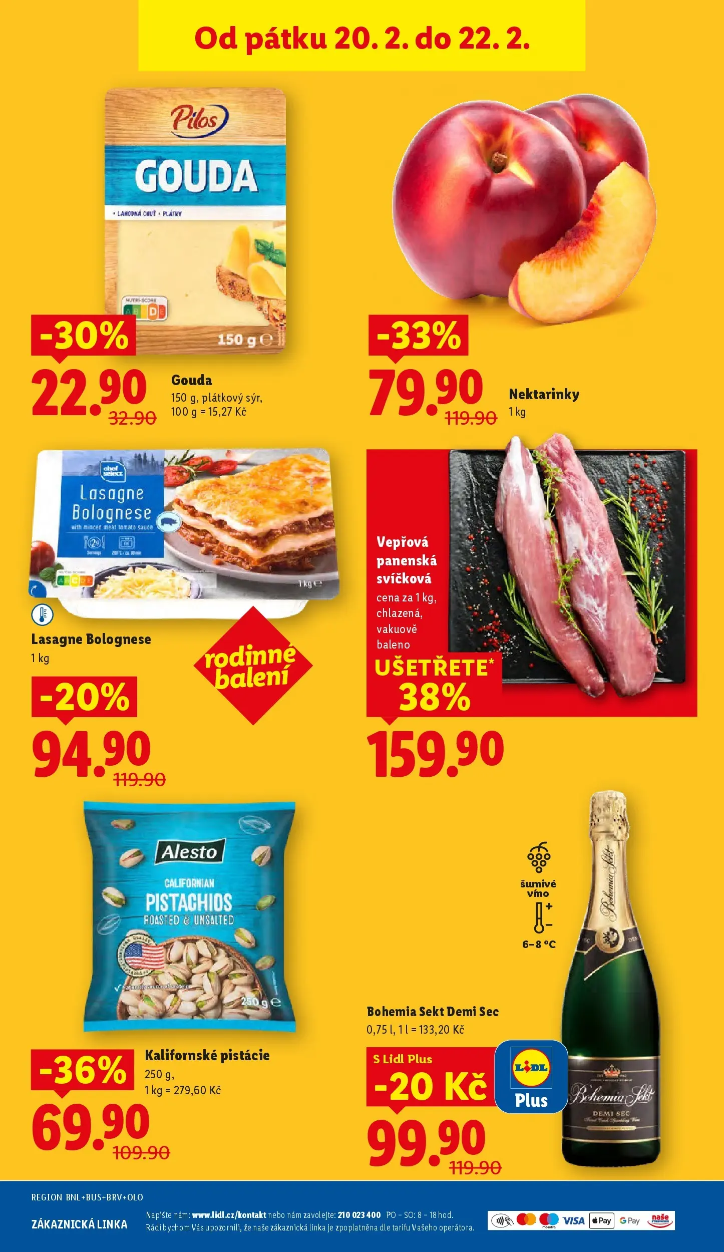 Lidl leták od 18.02.2026 - Nový akční leták | Strana: 41 | Produkty: Sýr, Plátkový sýr, Sekt, Lasagne