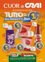 Crai tutto a 1 euro su prodotti crai - al 01.03.2026