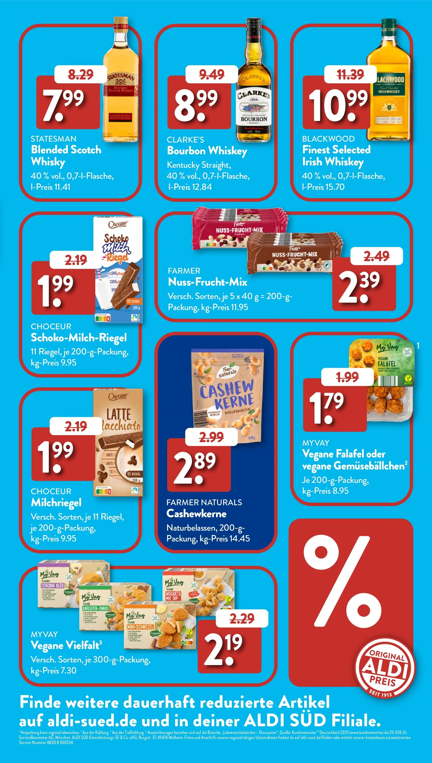 Aldi Süd Wochenangebote (ab 23.02.2026) zum Blättern | Seite: 28 | Produkte: Whisky, Milch, Bourbon, Whiskey