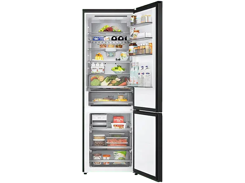 LG Electronics GBBW726CEV K&uuml;hl- und Gefrierkombination (C, 465 l, 2030 mm hoch, vollintegrierbar, Essence Black Steel)