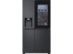 LG Electronics GSXE90EVDD InstaView Door-in-Door&reg; Side by Side, K&uuml;hl- und Gefrierkombination (D, 1790 mm hoch, No Frost (verminderte Eisbildung), Essence Black Steel)