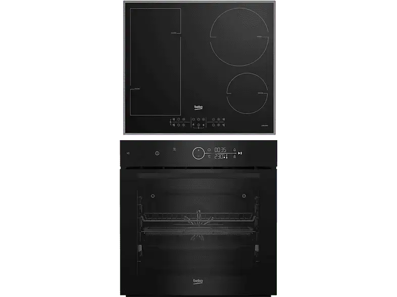Beko BCBISA17400KSBMPS Backofenset mit HII64200FMTX Autarkem Kochfeld (Induktion, A+, 72 l)