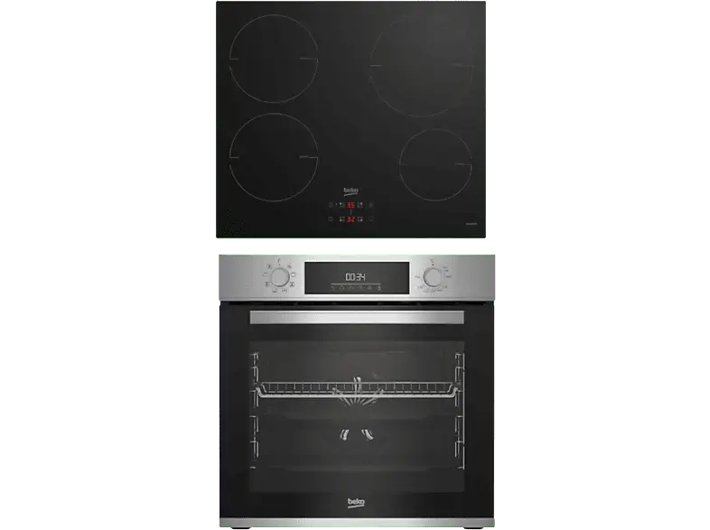 Beko BBSM12340X, Backofen mit autarkem Kochfeld (Induktion, A, 72 l)