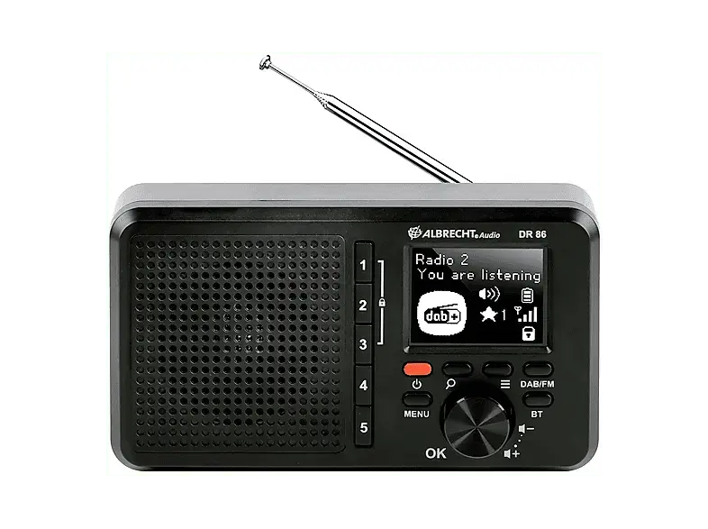 Albrecht DR 86 tragbares Radio, Outdoor-Radio f&uuml;r unterwegs; DAB+ Radio