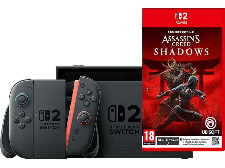 Nintendo Switch 2 Konsole + Assassin's Creed Shadows (Game Keycard); Nintendo Switch 2----Konsole