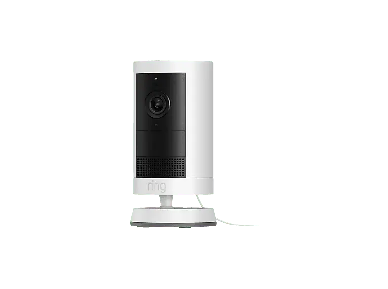 ring Cam Plus (Plug-In), Kamera (Anzahl Kameras: 1, f&uuml;r Innen, Nachtsichtfunktion, Akkubetrieb, 2K UltraWide QHD, Wei&szlig;)