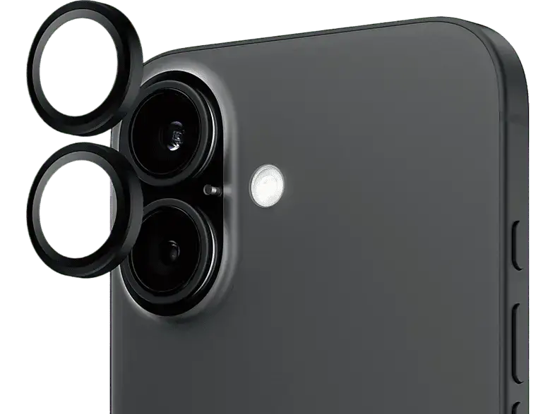 PanzerGlass Hoops Camera Lens Protector, Kamera-Schutzglas, f&uuml;r Apple iPhone 16 / 16 Plus