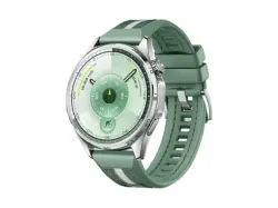 Huawei Watch GT 6, 46mm, Silber, Gr&uuml;nes Nylon-Armband; Smartwatch