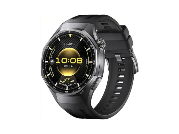 Huawei Watch GT 6 Pro, 46mm, Grau, Schwarzes Fluorelastomer-Armband; Smartwatch