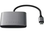 MediaMarkt SATECHI ST-H4CPDM USB-C-Hub mit 4 Anschl&uuml;ssen und Power Delivery, Space Grau - bis 12.09.2026