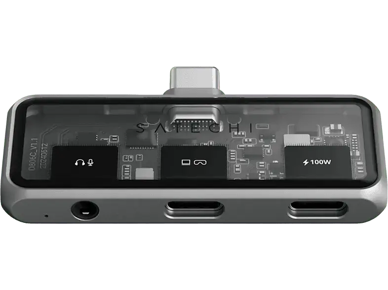 SATECHI ST-HXRAJM Mobiler XR Hub mit Audio, USB-C, Space Grau