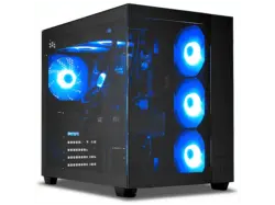 ERAZER 340069 TANK X15 Gaming PC, AMD Ryzen&trade; 7 7800X3D, 32 GB RAM, 2000 GB SSD, GeForce RTX&trade; 5070, Windows 11 Home, Schwarz
