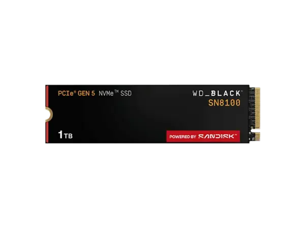 WESTERN DIGITAL WD_black SN8100 NVMe Festplatte, Lesen 14.900 MB/s, Schreiben 11.000 MB/s, 1 TB