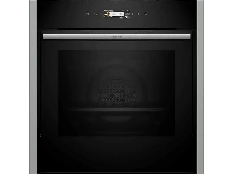 Neff B54CR71N2 Backofen mit AirFry, Pyrolyse & versenkbarer Backofent&uuml;r (71 l, Schwarz/Edelstahl, 596 mm breit, A+)
