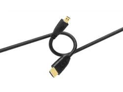 ISY IHD-9041 4K High-Speed-HDMI-Kabel mit Ethernet, HDMI Type-A zu D, 1.5m, Schwarz