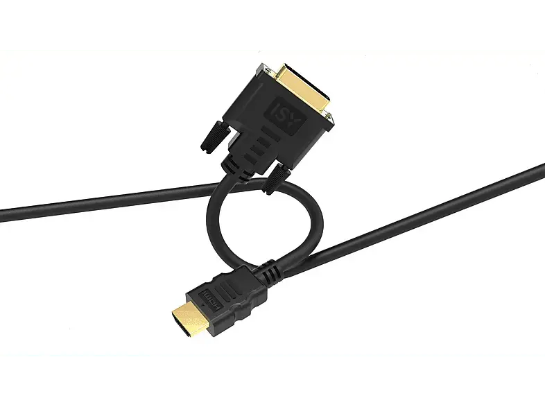 ISY IHD-9052 HDMI-Kabel, HDMI Stecker auf DVI/D Stecker, 1.5m
