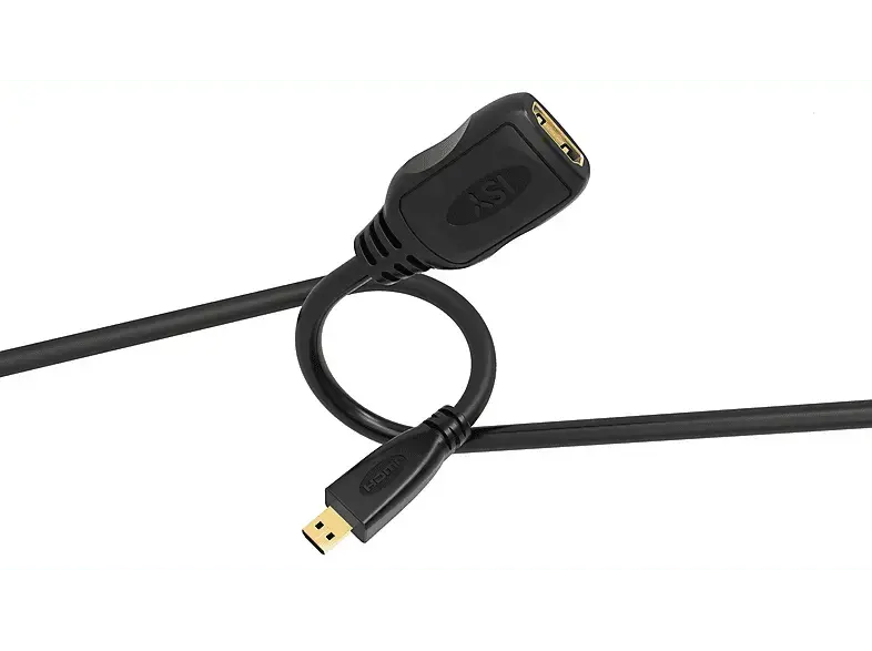 ISY IHD-9058 HDMI Kabeladapter, HDMI Typ-D-Stecker auf HDMI-Typ-A Buchse