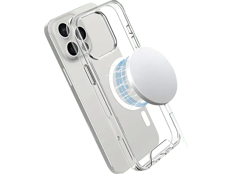 ISY ISC-1116 MagISY Backcover, f&uuml;r Apple iPhone 16 Pro, Transparent; Handyh&uuml;lle