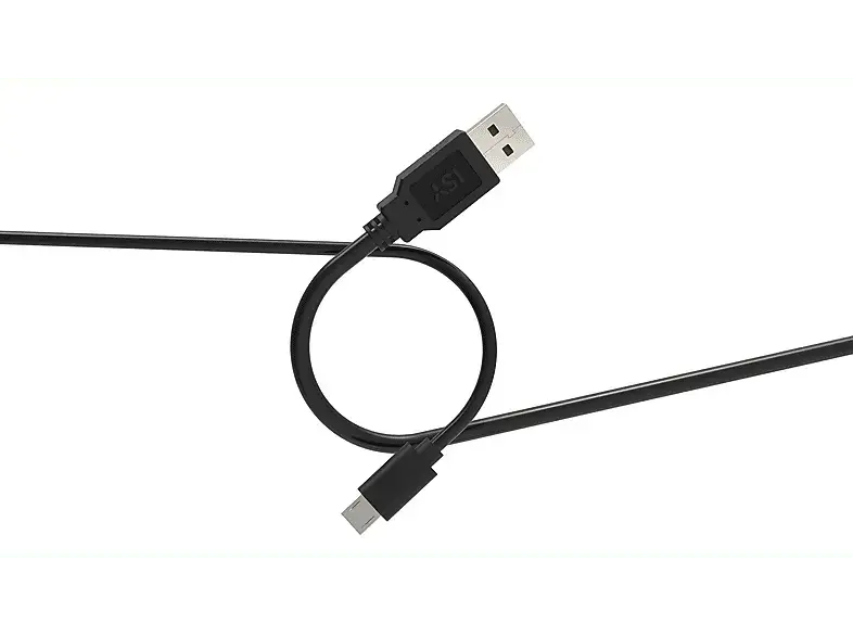 ISY IUC-1015 USB-A auf Micro USB 2.0 Kabel, 0.75 Meter, Schwarz; USB-Kabel