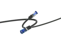 ISY IPC-1007 Netzwerkkabel, Cat 6a, 0.25 Meter, Schwarz