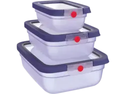 Emsa One Click Frischhaltedosen 3er, Violett