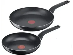 Tefal B55590 Easy Cook & Clean Pfannen-Set 24+28cm (Aluminium, passend f&uuml;r alle Herdarten au&szlig;er Induktion)