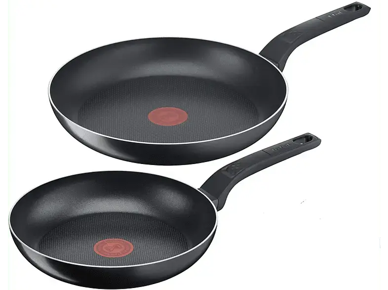 Tefal B55590 Easy Cook & Clean Pfannen-Set 24+28cm (Aluminium, passend f&uuml;r alle Herdarten au&szlig;er Induktion)