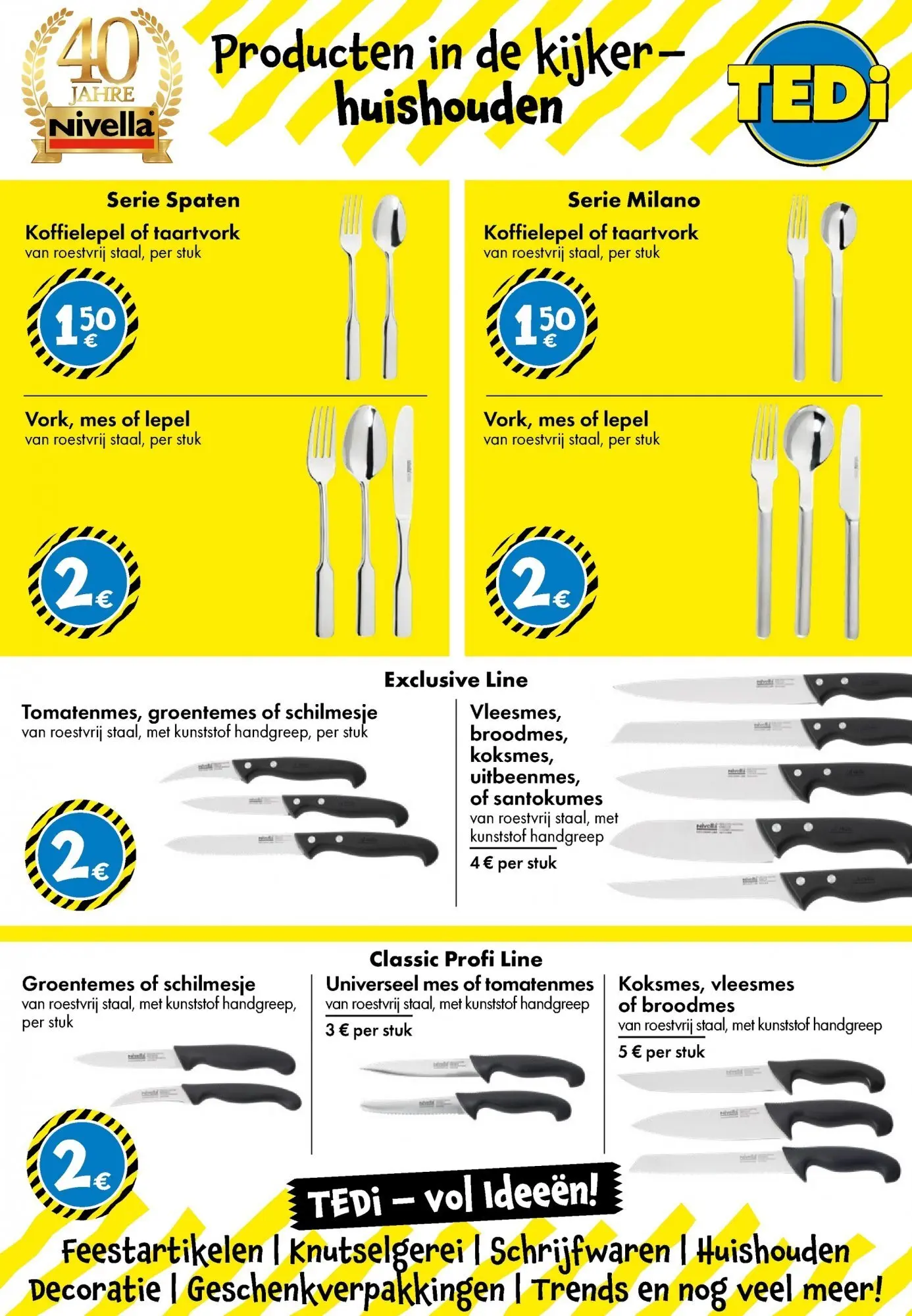 TEDi folder vanaf 15/02/2026 | Pagina: 11 | Producten: Feestartikelen, Mes