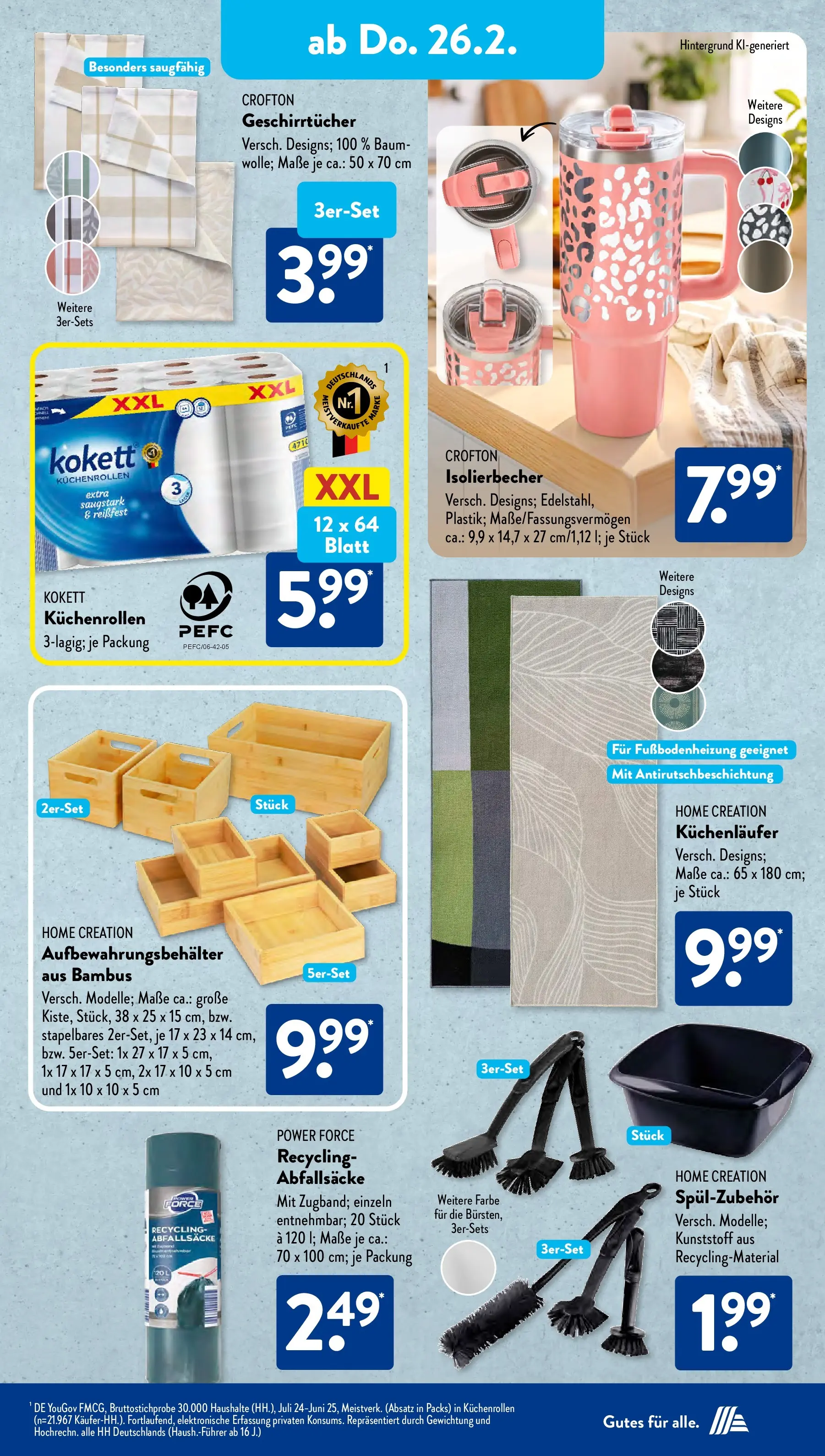 Aldi Süd Wochenangebote (ab 23.02.2026) zum Blättern | Seite: 17 | Produkte: Home creation