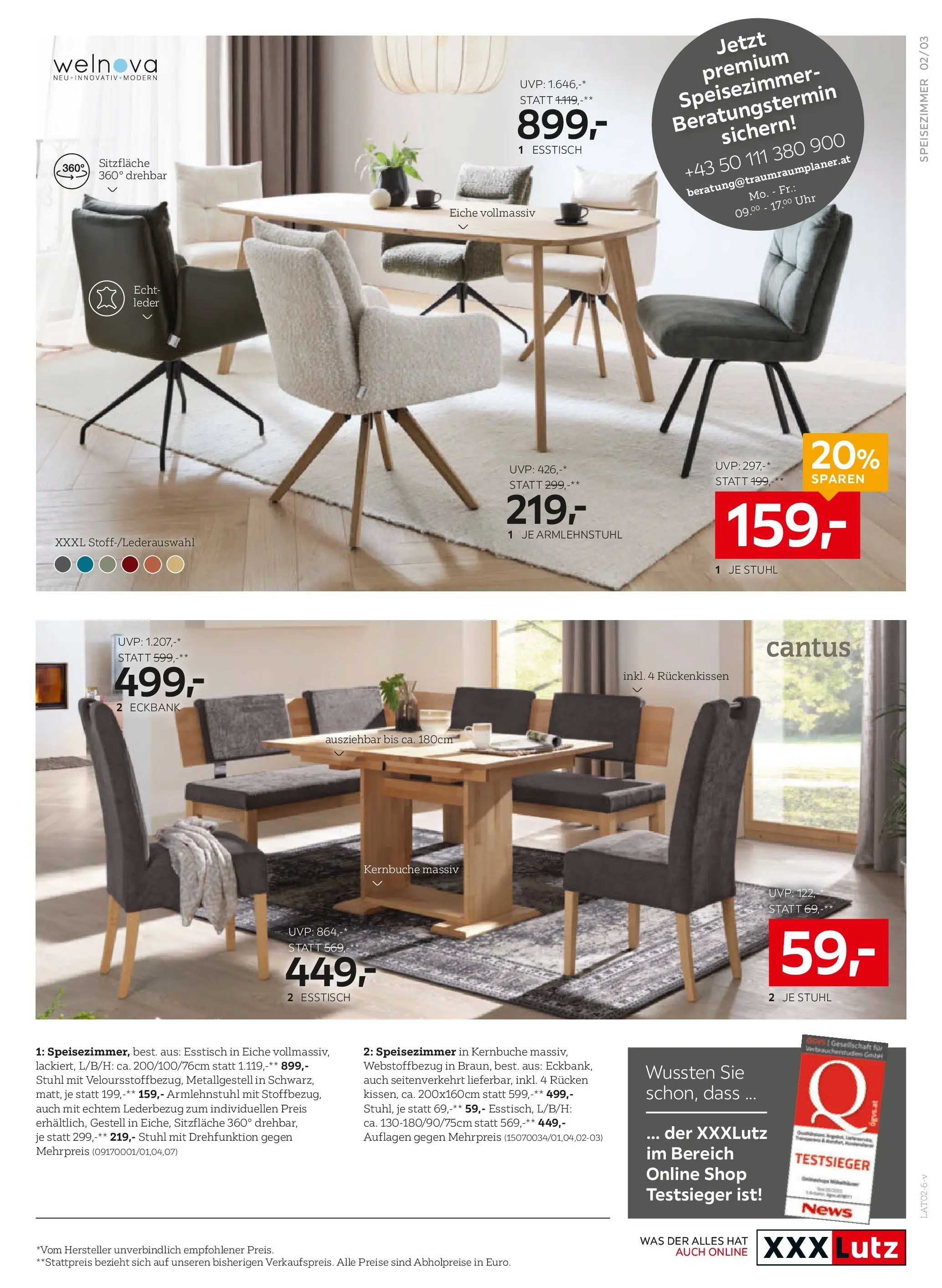 XXXLutz - Online Prospekt von 16.02.2026 - Aktuelle Angebote | Seite: 3 | Produkte: Uhr, Stuhl