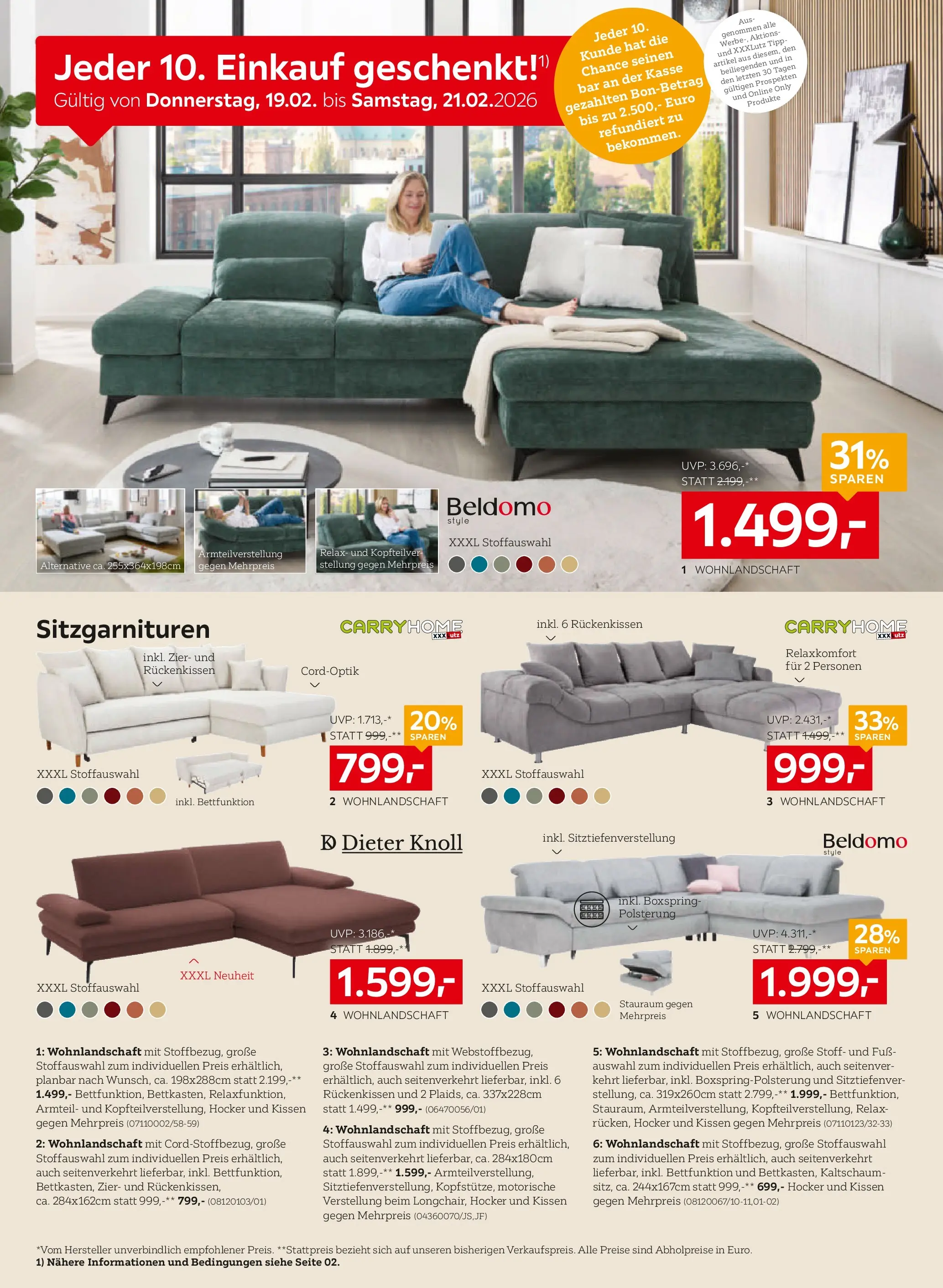 XXXLutz - Online Prospekt von 16.02.2026 - Aktuelle Angebote | Seite: 6 | Produkte: Kissen