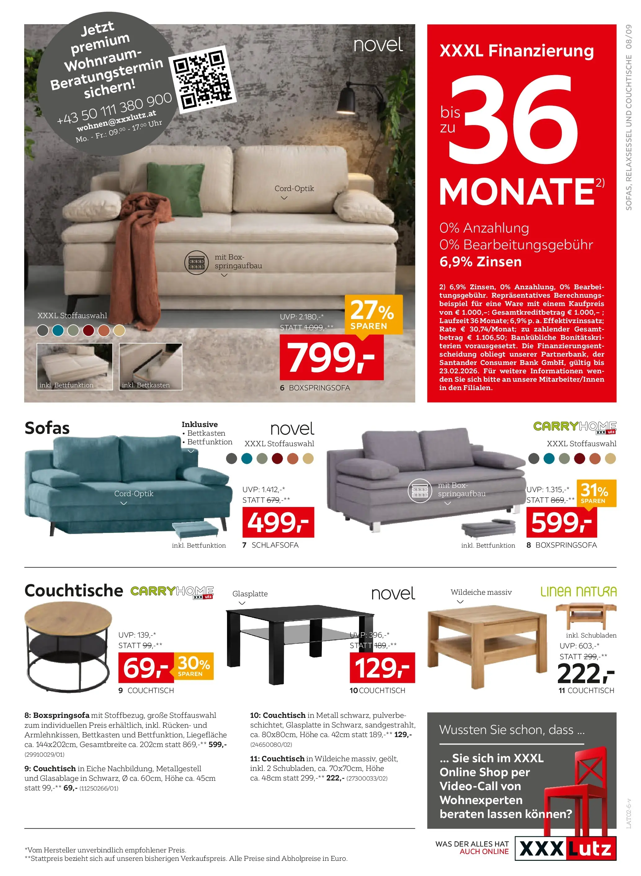 XXXLutz - Online Prospekt von 16.02.2026 - Aktuelle Angebote | Seite: 9 | Produkte: Uhr, Couchtisch, Box