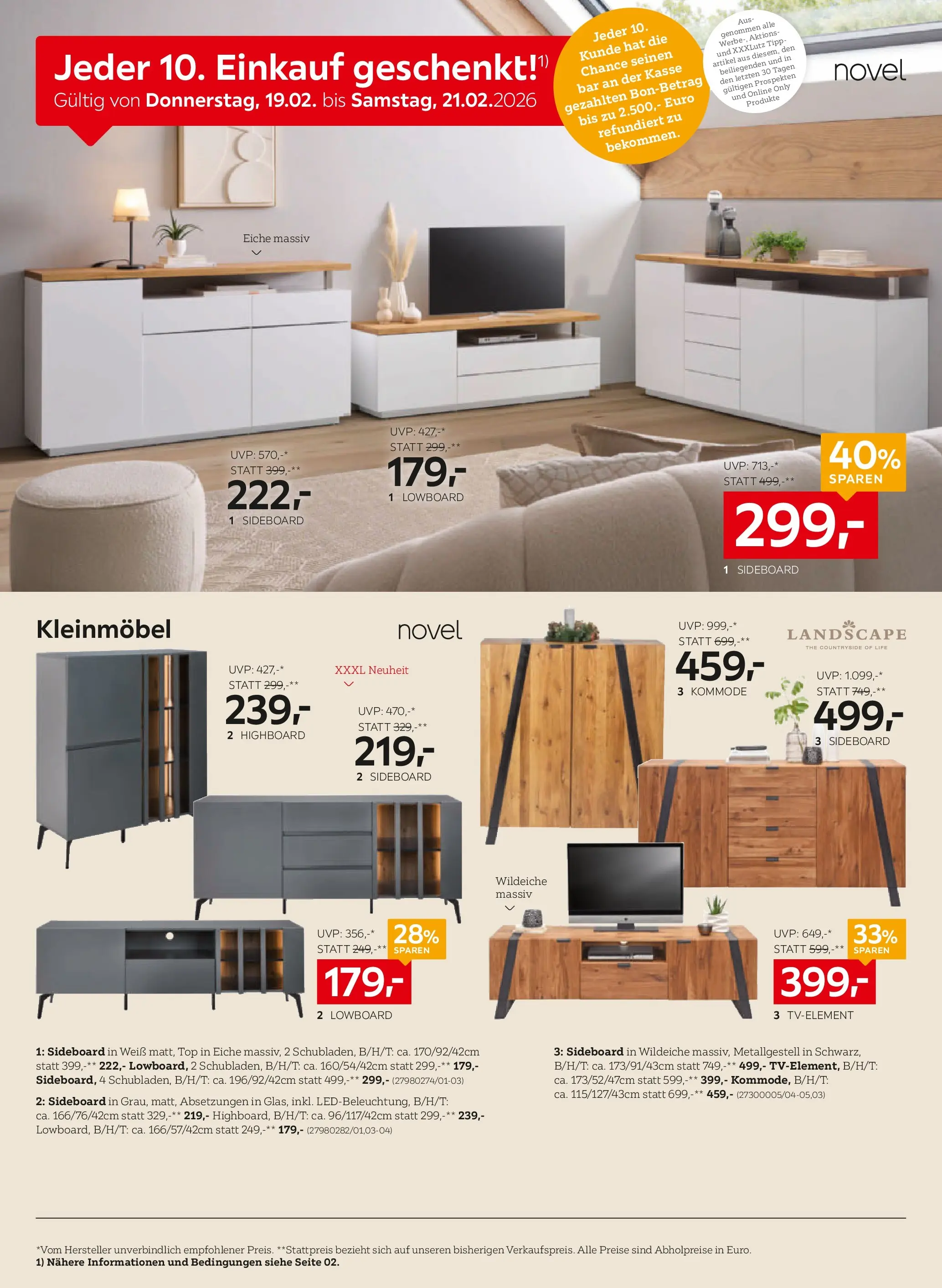 XXXLutz - Online Prospekt von 16.02.2026 - Aktuelle Angebote | Seite: 14 | Produkte: Kommode
